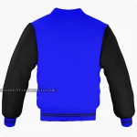 Blue And Black Varsity Jacket, Byron Collar Back
