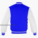 Blue And White Varsity Jacket Back