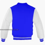 Blue And White Varsity Jacket, Byron Collar Back