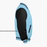 Light Blue And Black Varsity Jacket
