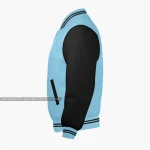 Light Blue And Black Varsity Jacket