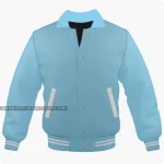 Light Blue Varsity Jacket, Byron Collar