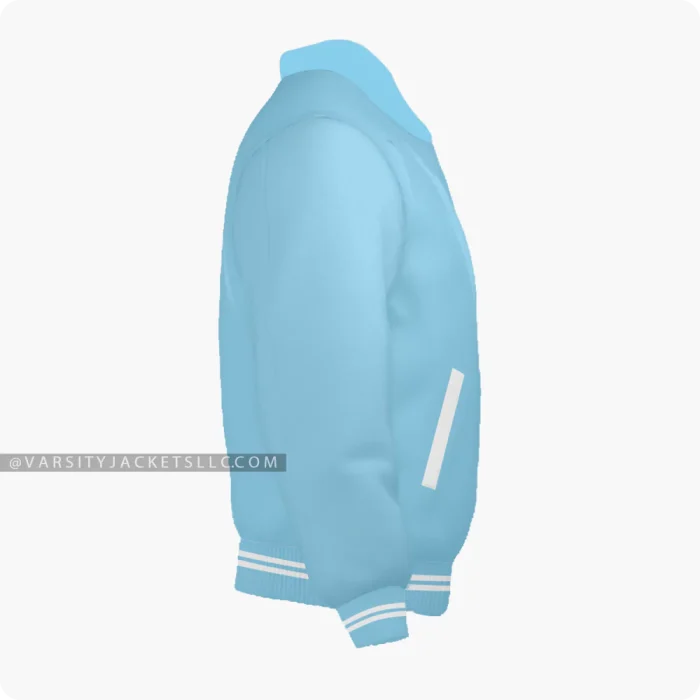 Light Blue Varsity Jacket, Byron Collar