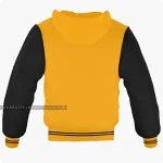 Orange And Black Varsity Jacket Hoodie Back