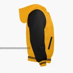 Orange And Black Varsity Jacket Hoodie Right Side