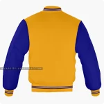 Orange And Navy Blue Varsity Jacket Back