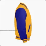 Orange And Navy Blue Varsity Jacket Right Side