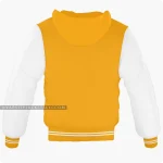 Orange And White Varsity Jacket Hoodie Back