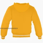 Orange Varsity Jacket Hoodie Back