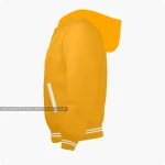 Orange Varsity Jacket Hoodie Left Side