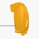 Orange Varsity Jacket Hoodie Right Side