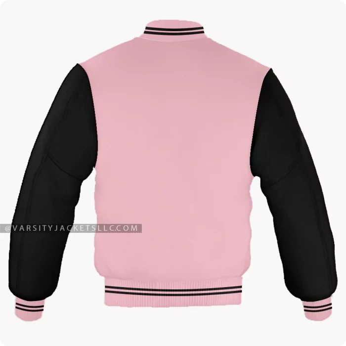 Pink And Black Varsity Jacket