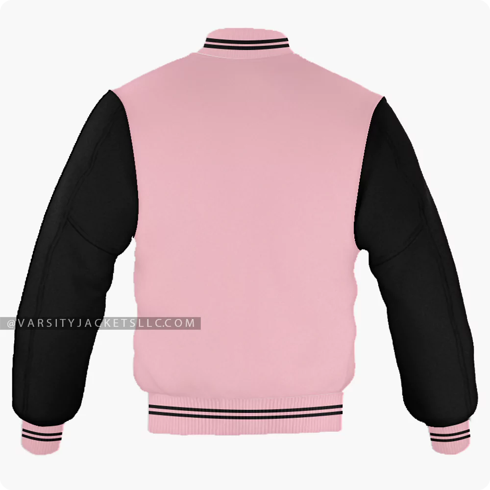 Pink And Black Varsity Jacket