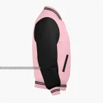 Pink And Black Varsity Jacket Right Side