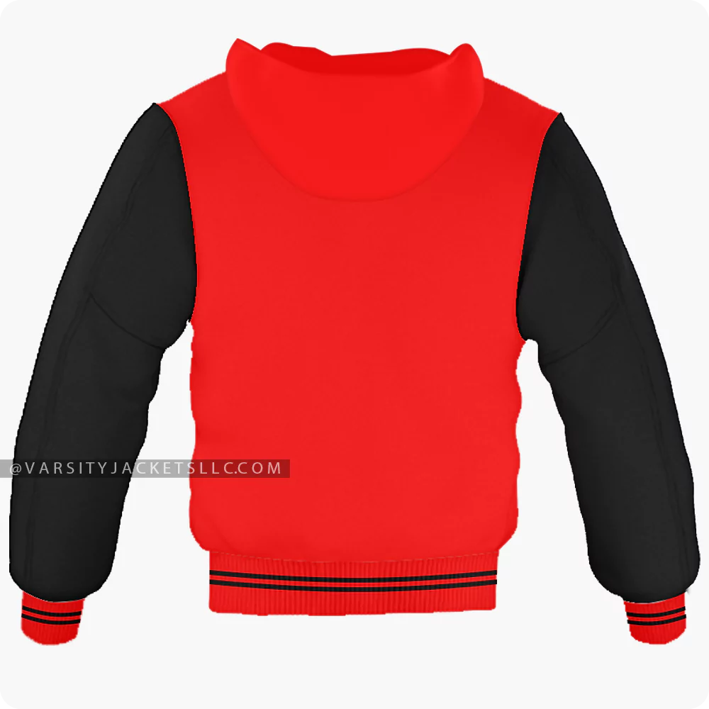 Red And Black Varsity Jacket, Hoodie