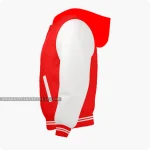 Red And Off White Varsity Jacket, Hoodie