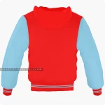 Red And Sky Blue Varsity Jacket, Hoodie