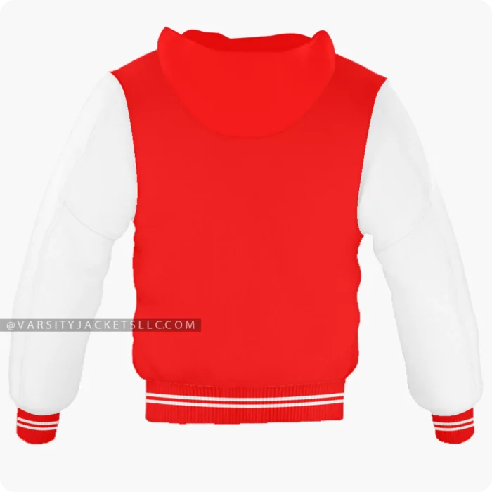 Red And White Varsity Jacket, Hoodie