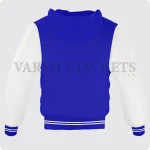 Royal Blue And Off White Varsity Jacket Hoodie For Men And Women Back