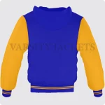 Royal Blue And Orange Varsity Jacket Hoodie For Men And Women Back