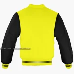 Yellow And Black Varsity Jacket, Byron Collar Back