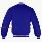 Custom Made Navy Blue Varsity Jacket Back